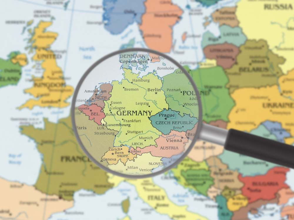 Germany in central Europe